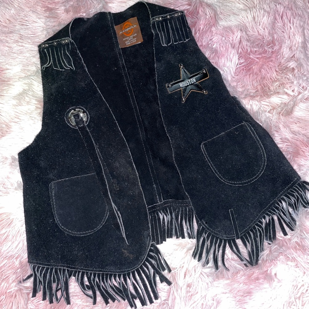 John R.Craighead Co, Inc. child’s western leather vest
